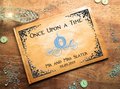 Cinderella Blue Carriage Silhouette Wedding Guestbook Personalised Personalized Perfect for Carriage and Fairytale Weddings Scrapbook Album