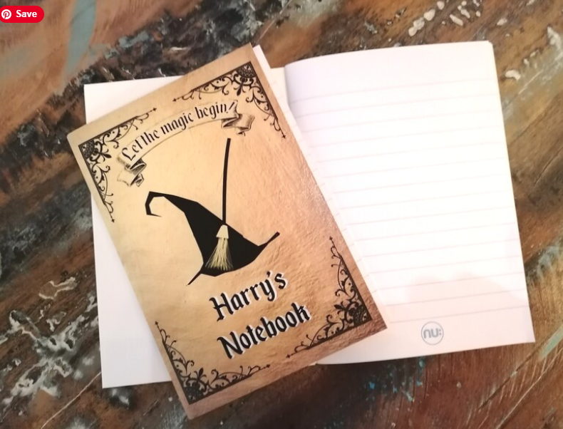 Wizard Notebooks Notepad Jotters School College University Stationary Custom Personalised Personalized Gifts Favours Favors Wizard Parties