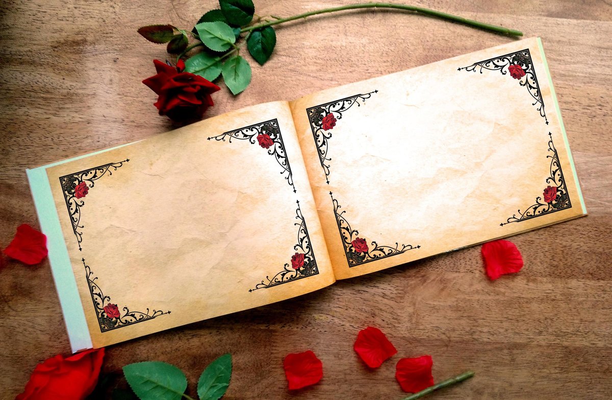 Beauty and the Beast Wedding Guestbook Enchanted Rose Personalised Personalized Perfect for French and Fairytale Weddings Scrapbook Album
