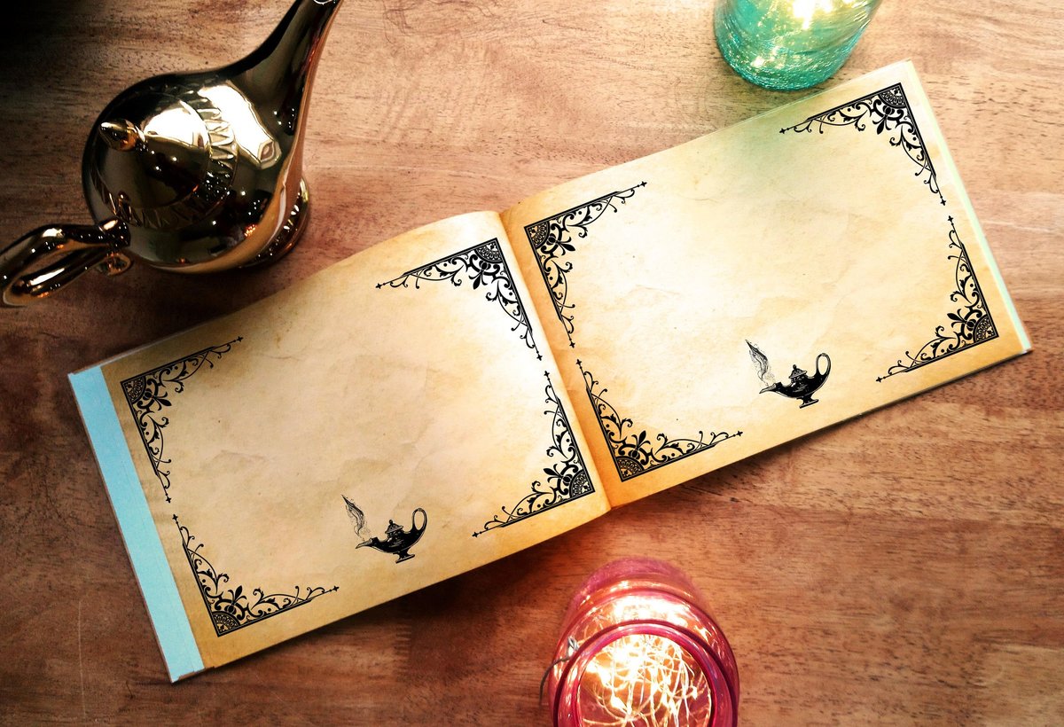Aladdin Wedding Guestbook Personalised Personalized Perfect for Arabian Nights and Fairytale Weddings Scrapbook Album Custom Wedding Planner