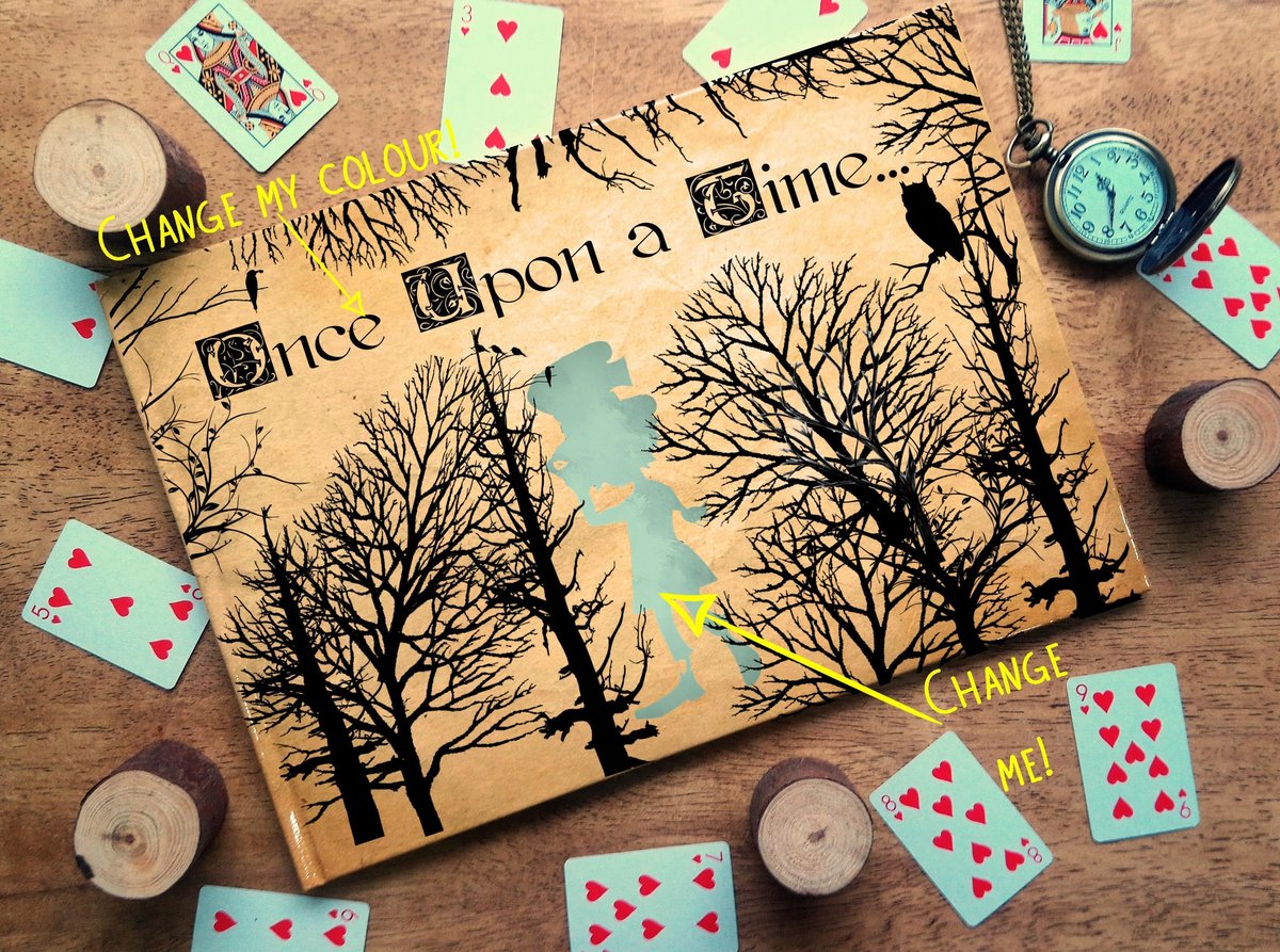 Mad Hatter Alice in Wonderland Woodland Wedding Guestbook Personalised Personalized Perfect for Wonderland and Fairytale Weddings Scrapbook