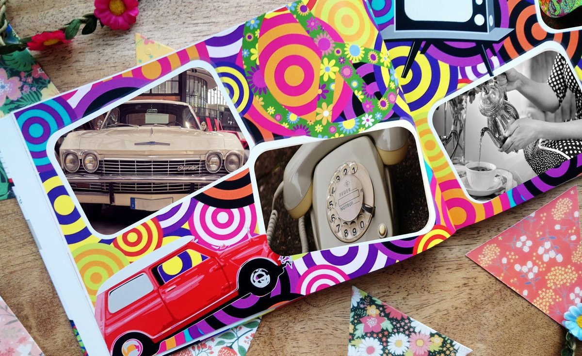 1960's Sixties Birthday Book Guestbook Personalised Personalized Scrapbook,Notebook,Photo Album,Birthday,Memory Book,60's Gift,Mementos