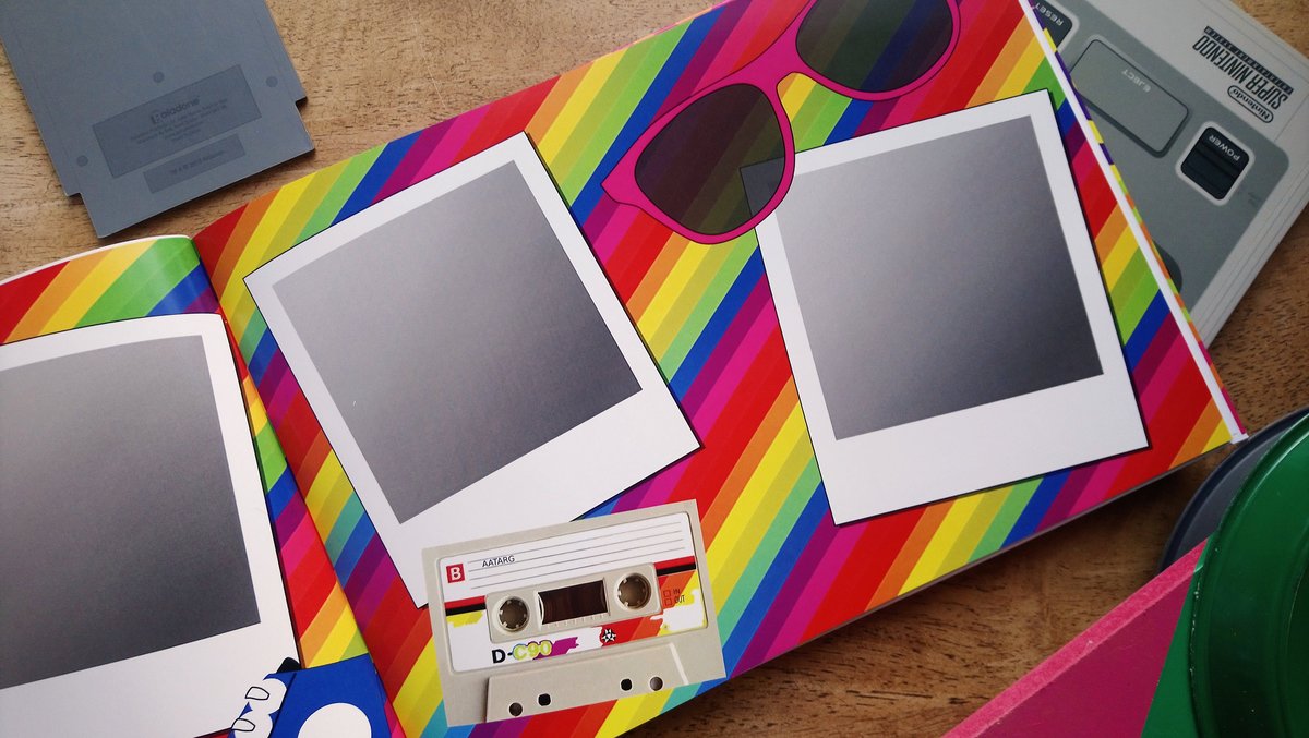 1980's Eightie's Birthday Book Personalised Personalized Scrapbook,Notebook,Photo Album,Birthday,Memory Book,80's Gift,Mementos,Retro