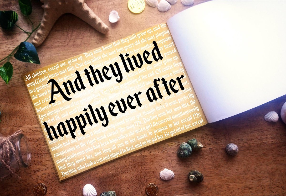 Peter Pan Neverland Storybook Wedding Guestbook Personalised Personalized Perfect for Pirate and Fairytale Weddings Scrapbook Album