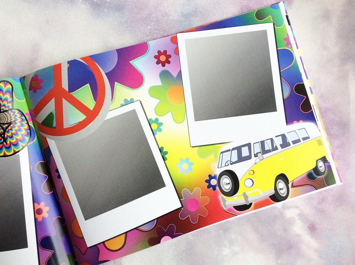 1970's Seventies Birthday Book Personalised Personalized Scrapbook,Notebook,Photo Album,Birthday,Memory Book,70's Gift,Mementos,Retro