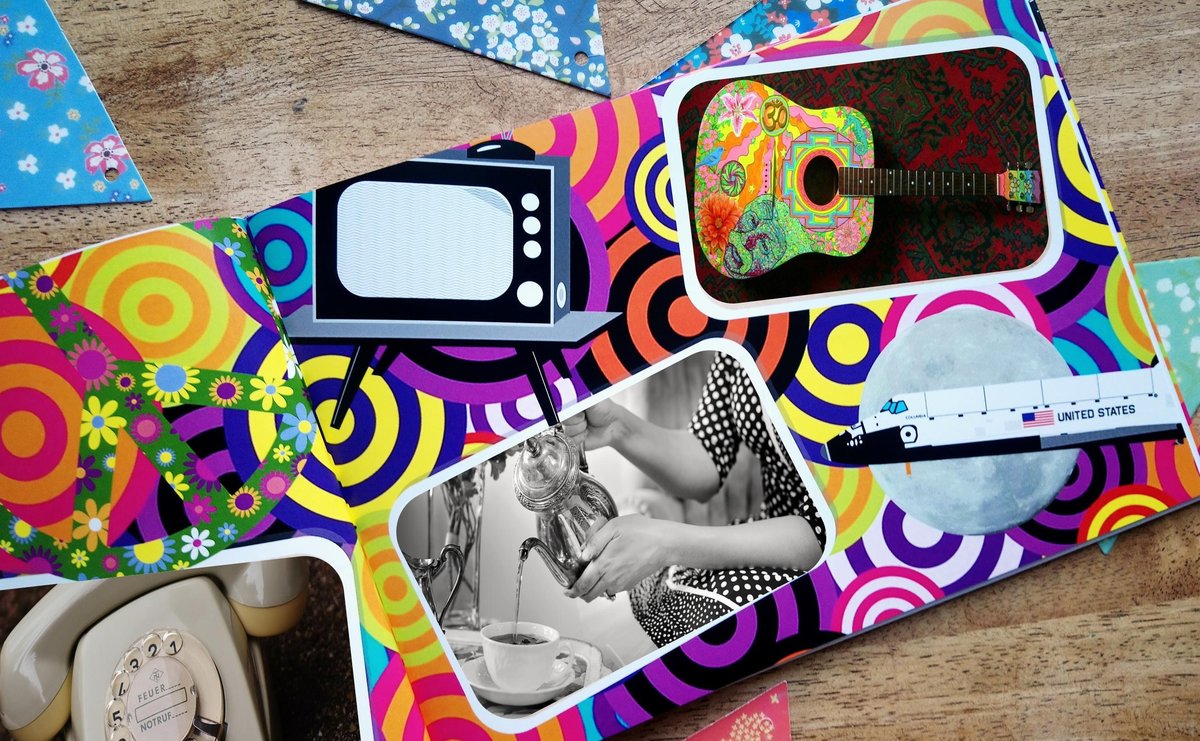 1960's Sixties Birthday Book Guestbook Personalised Personalized Scrapbook,Notebook,Photo Album,Birthday,Memory Book,60's Gift,Mementos