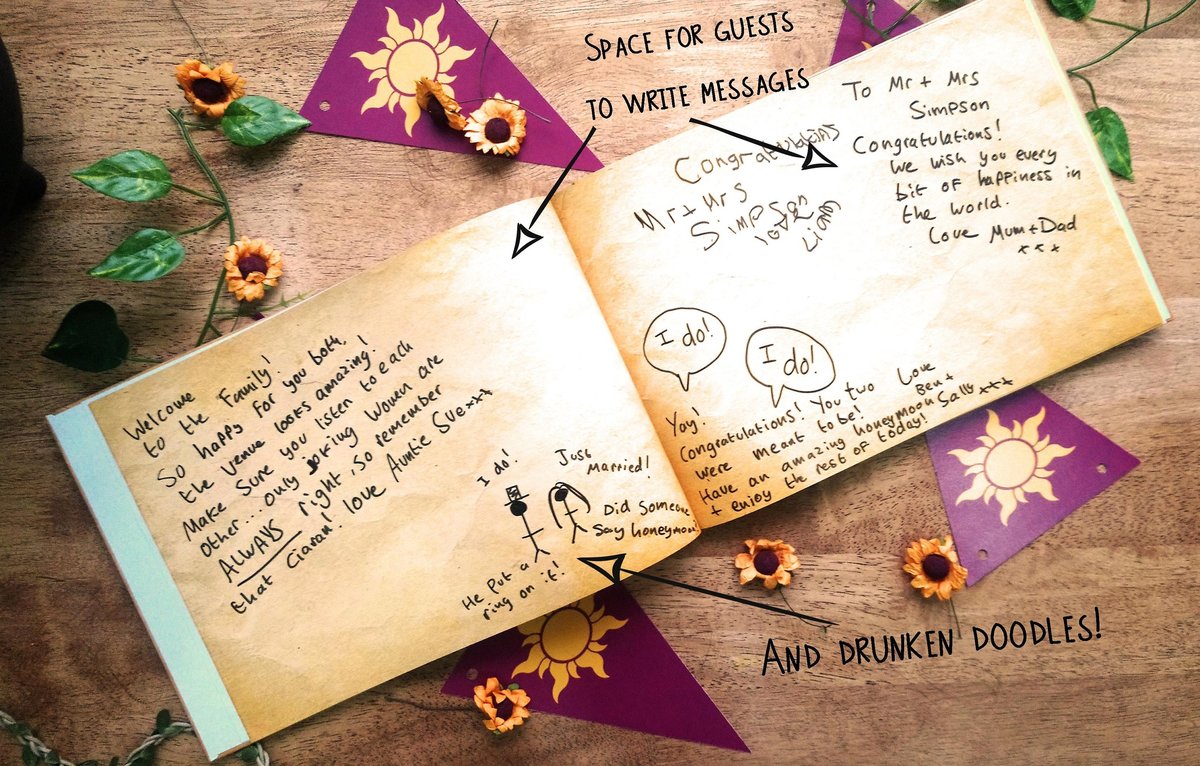 Rapunzel Floating Lanterns Storybook Wedding Guestbook Personalised Personalized Floating Lanterns Fairytale Weddings Scrapbook Album