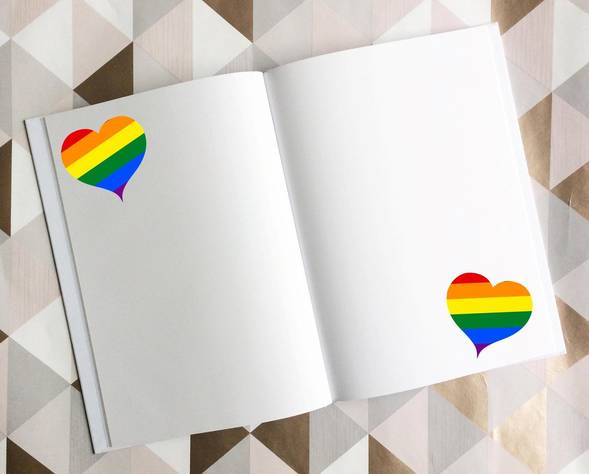 LGBT Pride Memory Scrapbook! Personalised Personalized Book,Photo Album, Project Book,Memory.Rainbow Wedding, Gay Wedding Album Love Heart