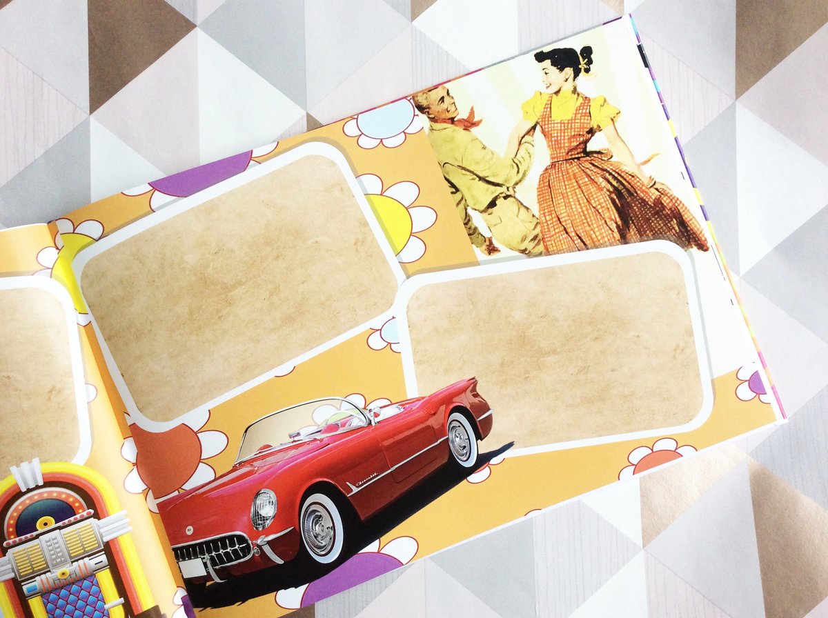 1950's Fifties Birthday Book Personalised Personalized Scrapbook,Notebook,Photo Album,Birthday,Memory Book,50's Gift,Mementos,Retro