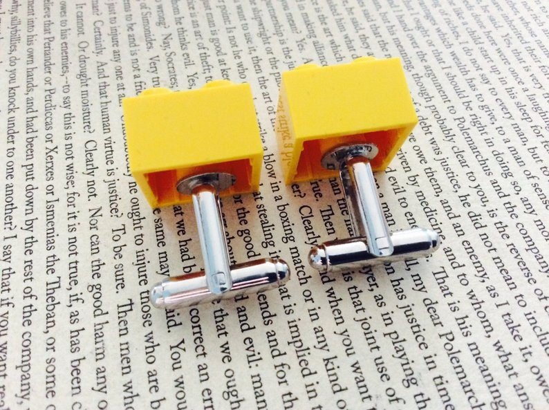 Building Block Cufflinks Made From LEGO Wedding Groom, Groomsman, Best Man, Usher, Paige Boy! Lots of colours colors available!Lego Wedding