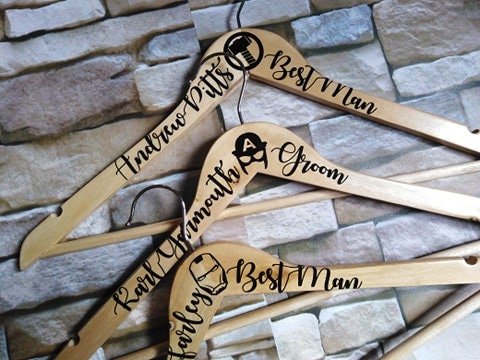 Superhero Wedding Hanger Gift For Groom, Best Man, Groomsman, Usher,Father of the Bride/Groom, Personalised Personalized Comic Book Wedding