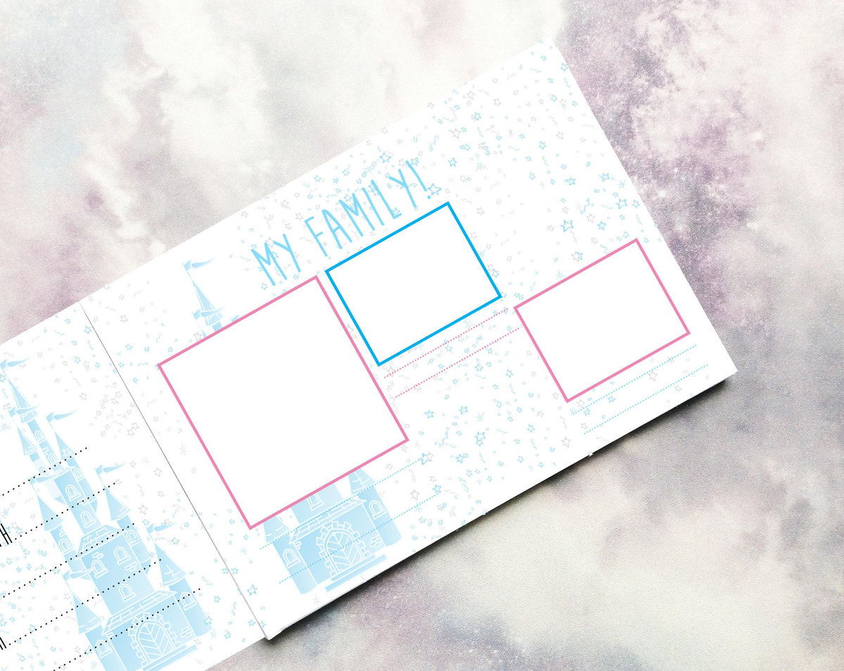 Baby Record Book Cinderella Castle Personalised Personalized Gift Perfect For Princess & Fairytale Babies,Baby Shower Gift,Memory Book