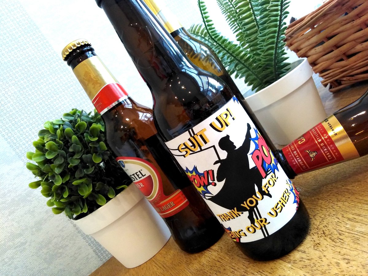 Comic Book Wedding Label Personalised Personalized!Will You Be My Best Man,Groomsman,Usher,Paige Boy?Superhero Wedding,Wedding Beer