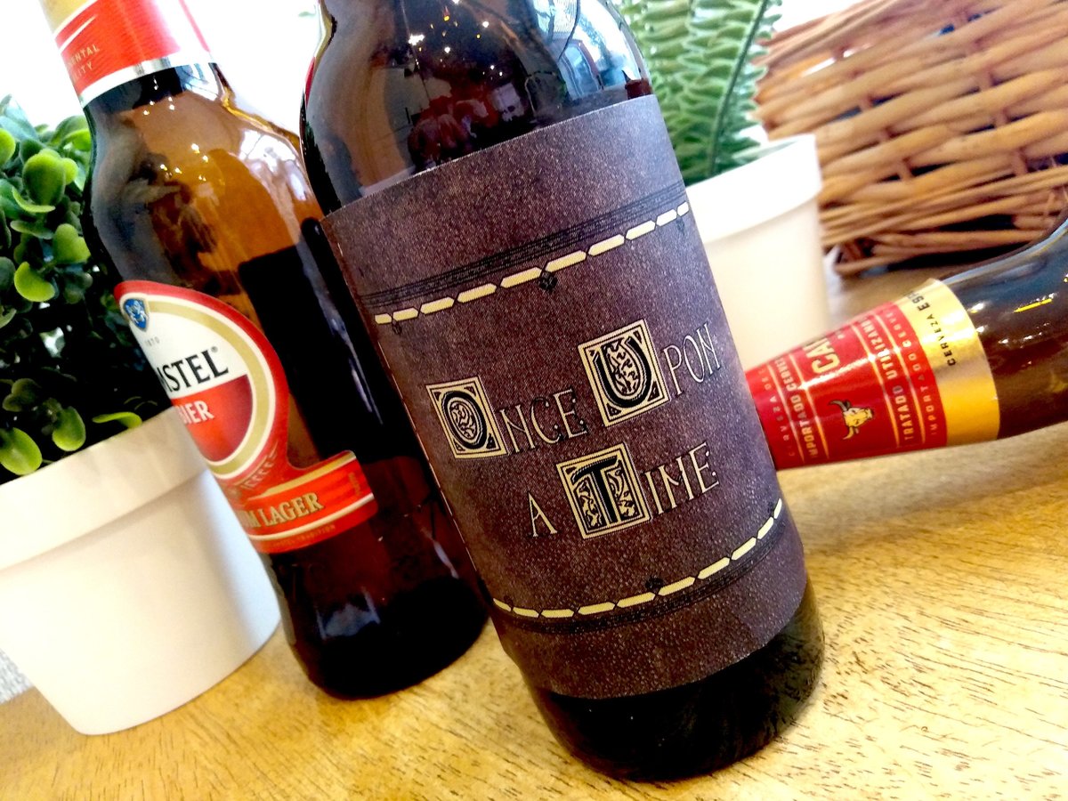 Once Upon a Time Bottle Beer,Prosecco,Wine,Gin Birthday, Wedding, Christmas Gift Favours Favors Personalized Personalised Fairytale Wedding