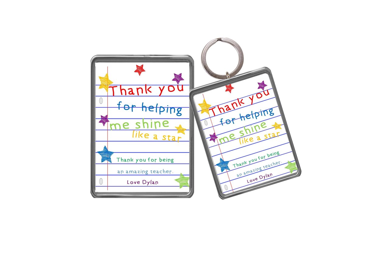 Thank You Teacher Keychain Magnet Personalised Personalized!School Gift, Teaching Assistant,Nursery, Present,Gift For School,College Pupils