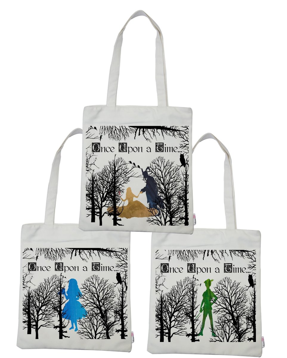 Fairytale Woodland Tote Bag For Wedding Beauty and Beast,Peter Pan,Alice,Little Mermaid,Aladdin,Rapunzel Lanterns Personalized Personalised