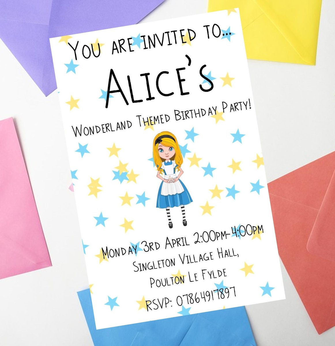 Fairytale Invites Beauty and Beast,Peter Pan,Alice,Little Mermaid,Aladdin,Rapunzel Personalized Personalised Wedding Birthday Invitations CA
