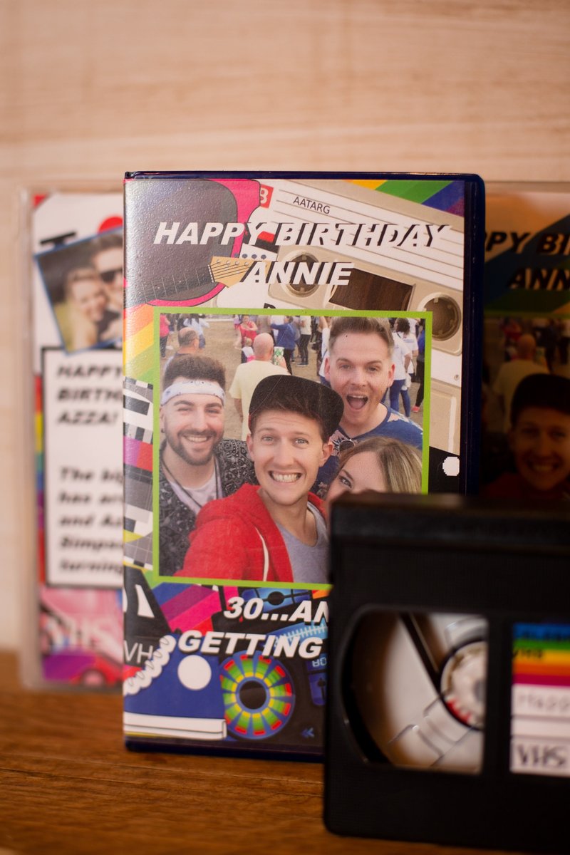 VHS Video Tape Card Alternative. Birthday, Wedding, Save the Date Invite Retro Custom Personalised Personalized Gift Retro 80s 90s Birthday