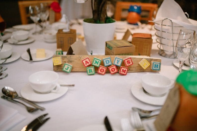 Wooden Toy Block Room Plaque! Personalised Personalized!Perfect for a Birthday Gift, Wooden Blocks, Wedding Centrepiece Fairytale Wedding
