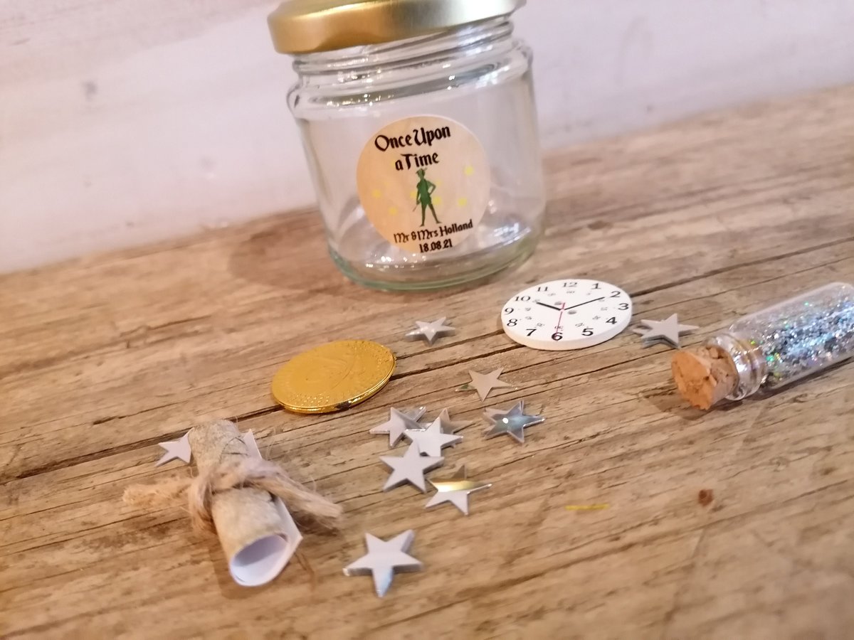 Peter Pan Fairytale Kit in Jar! Perfect Fairytale & Neverland Themed Weddings Favors Favours,Baby Shower,Christennings,Pirate Party Bags
