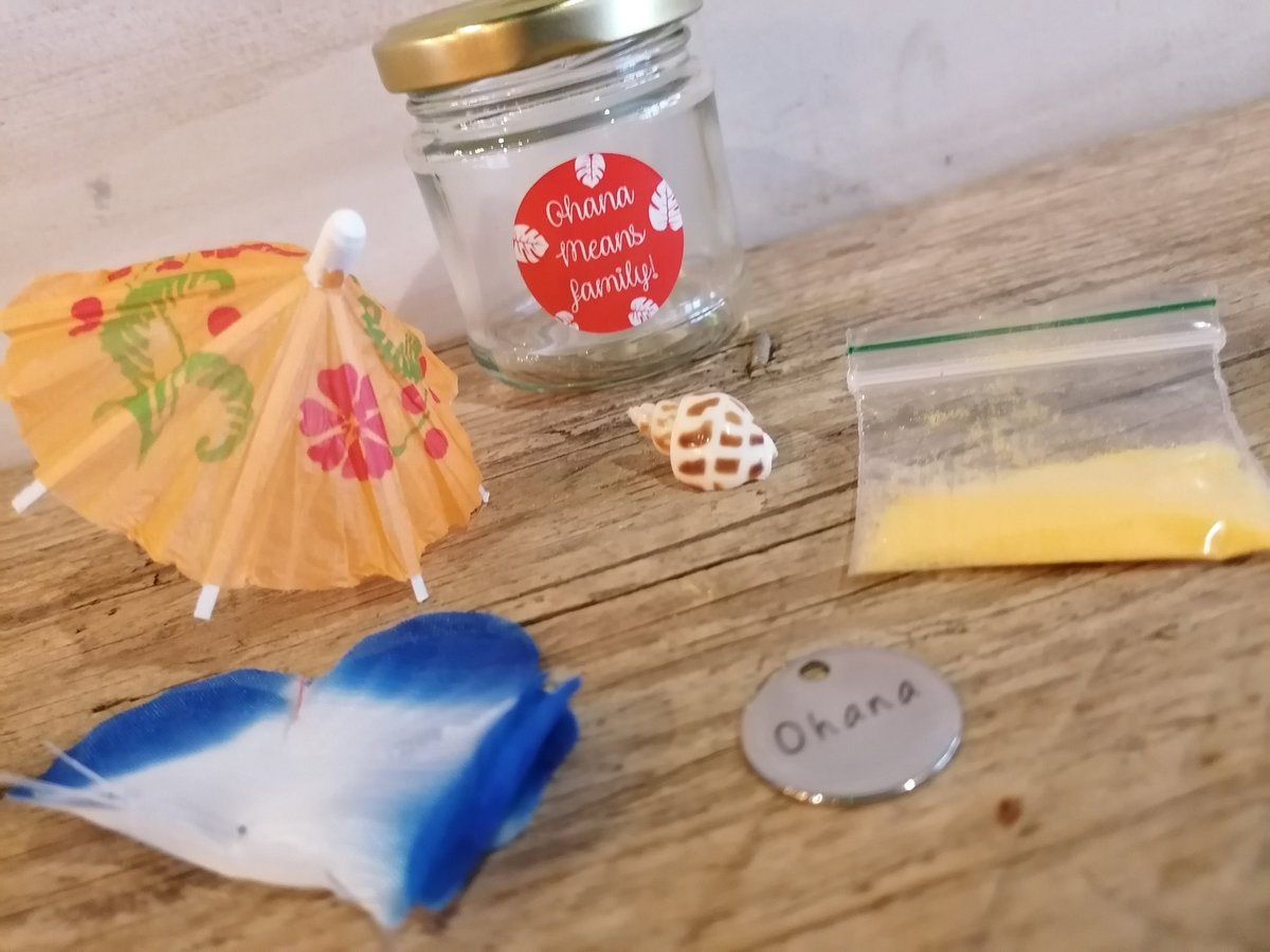 Ohana Means Family Kit in Jar! Perfect Fairytale & Hawaiian Themed Weddings Favours Favors Baby Shower Christenings Ohana Party Bags Gift