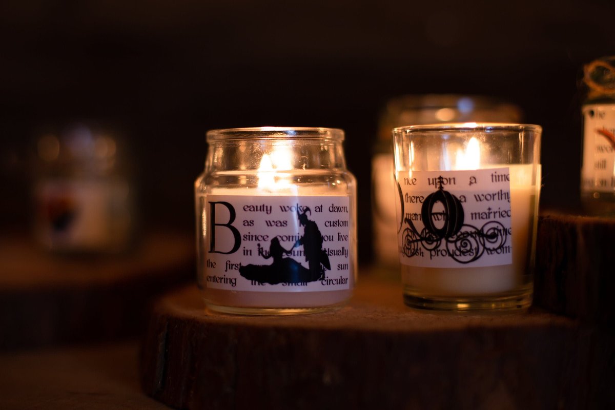 Alice in Wonderland Storybook Candle Fairytale Candle Home Favors Favours Custom Personalised Personalized Small, Medium, Large, Wax Fill