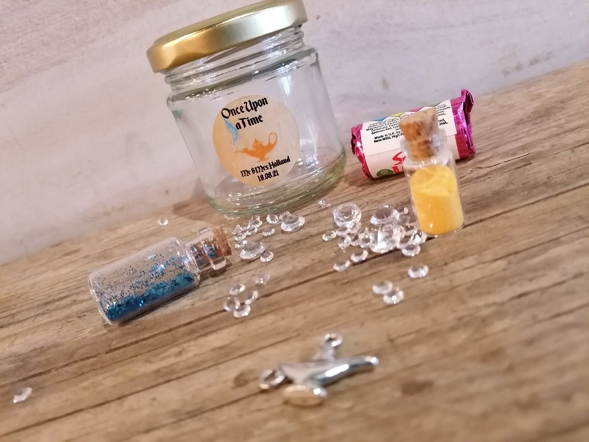 Aladdin Jar Kit Genie Lamp Perfect Birthday Gift, Wedding Favor Favour, Fairytale Themed Wedding Gift Party Bags Arabian Nights Moroccan