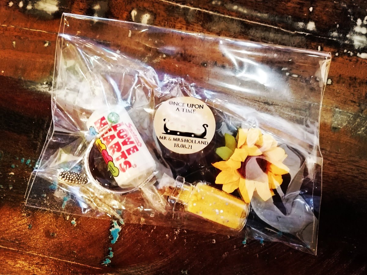 Rapunzel Fairytale Kit in Bag! Perfect Fairytale Themed Weddings Favours Favors Baby Shower Rapunzel Themed Wedding Yellow Sunflowers Gift
