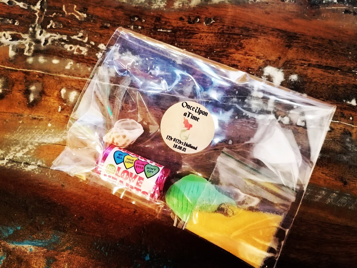 Little Mermaid Fairytale Kit in Bag! Perfect Fairytale Under water Themed Weddings Favors Favours Baby Shower Mermaid Party Bag Gifts