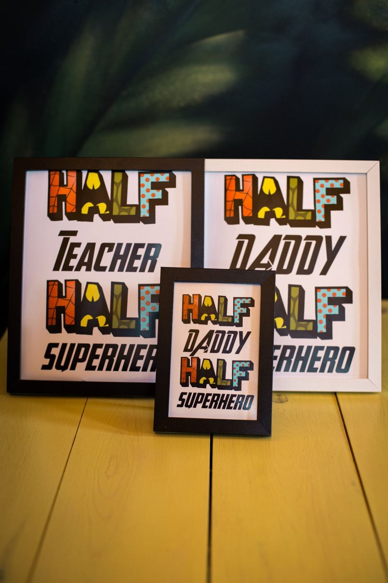 Half Teacher, Half Superhero Framed Print!School Gift, Teaching Assistant Teacher Present Superhero Comic Themed Super Teacher. Teacher's