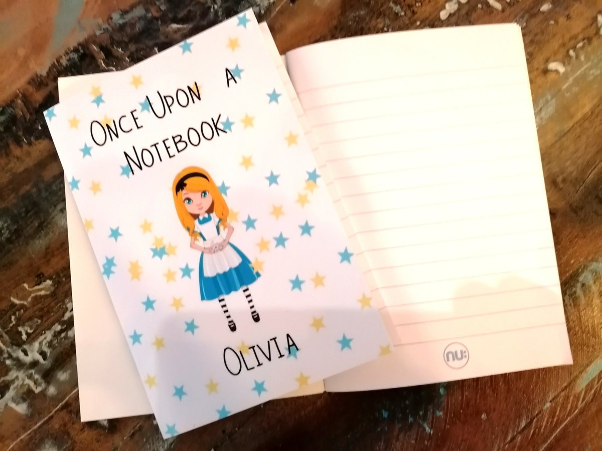 Fairytale Notebook Jotter Notepad Alice, Tinkerbell, Beauty and the Beast,Sleeping Beauty, Snow White, Aladdin, Rapunzel Personalised Custom