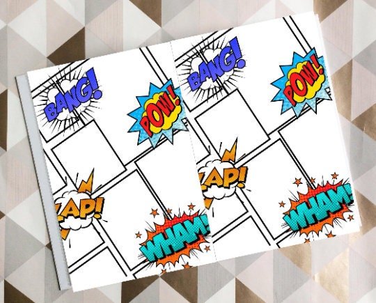 Superheroes Guestbook Wedding Photo Memory Book! Personalised Personalized Perfect for Superhero and Comic Book Fans! San Diego Comic Con