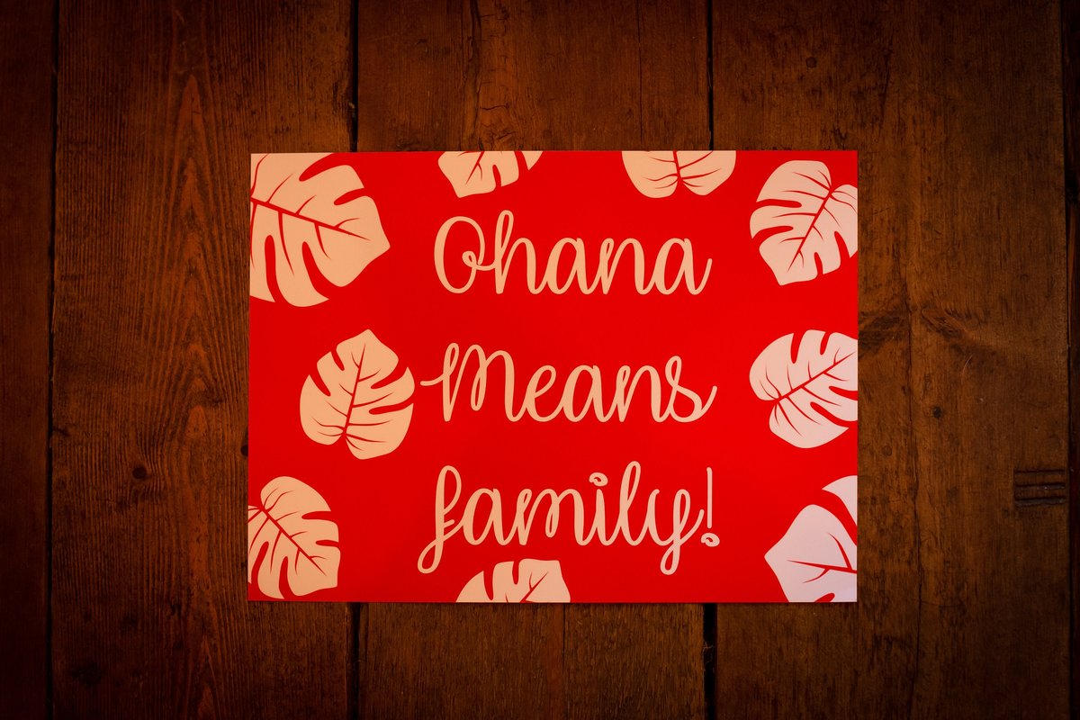 Ohana Means Family Guestbook Wedding Perfect Birthday Gift, Wedding Favor Favour, Fairytale,Hawaiian Themed Wedding Hawaii Wedding Book
