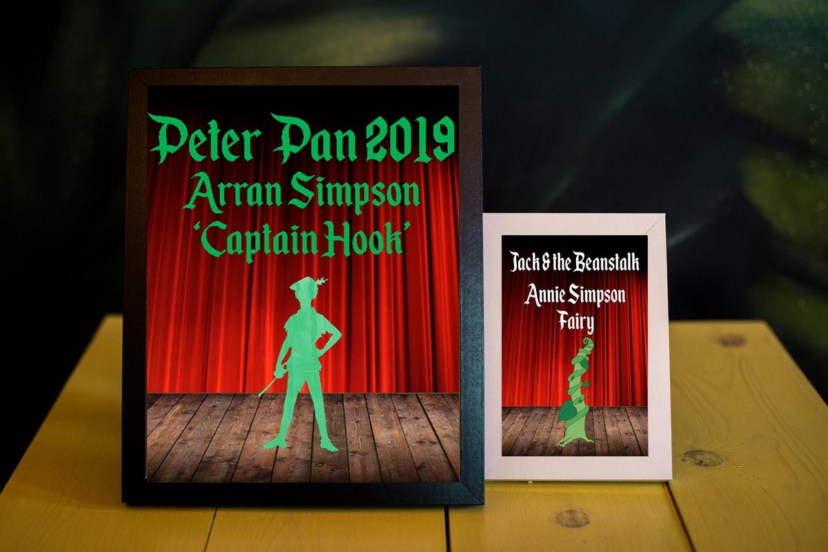 Pantomime Framed Print For Cast and Crew Beauty and Beast,Peter Pan,Dick Whittington,Aladdin,Rapunzel,Jack and the Beanstalk,Snow White Gift
