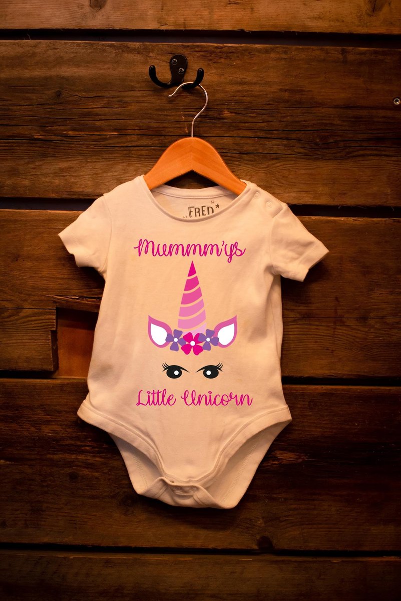 Unicorn Baby Grow Custom Personalised Personalized Fairytale Baby Clothes Newborn Childrens Clothes Baby Sleepsuit Unicron Mummy Baby