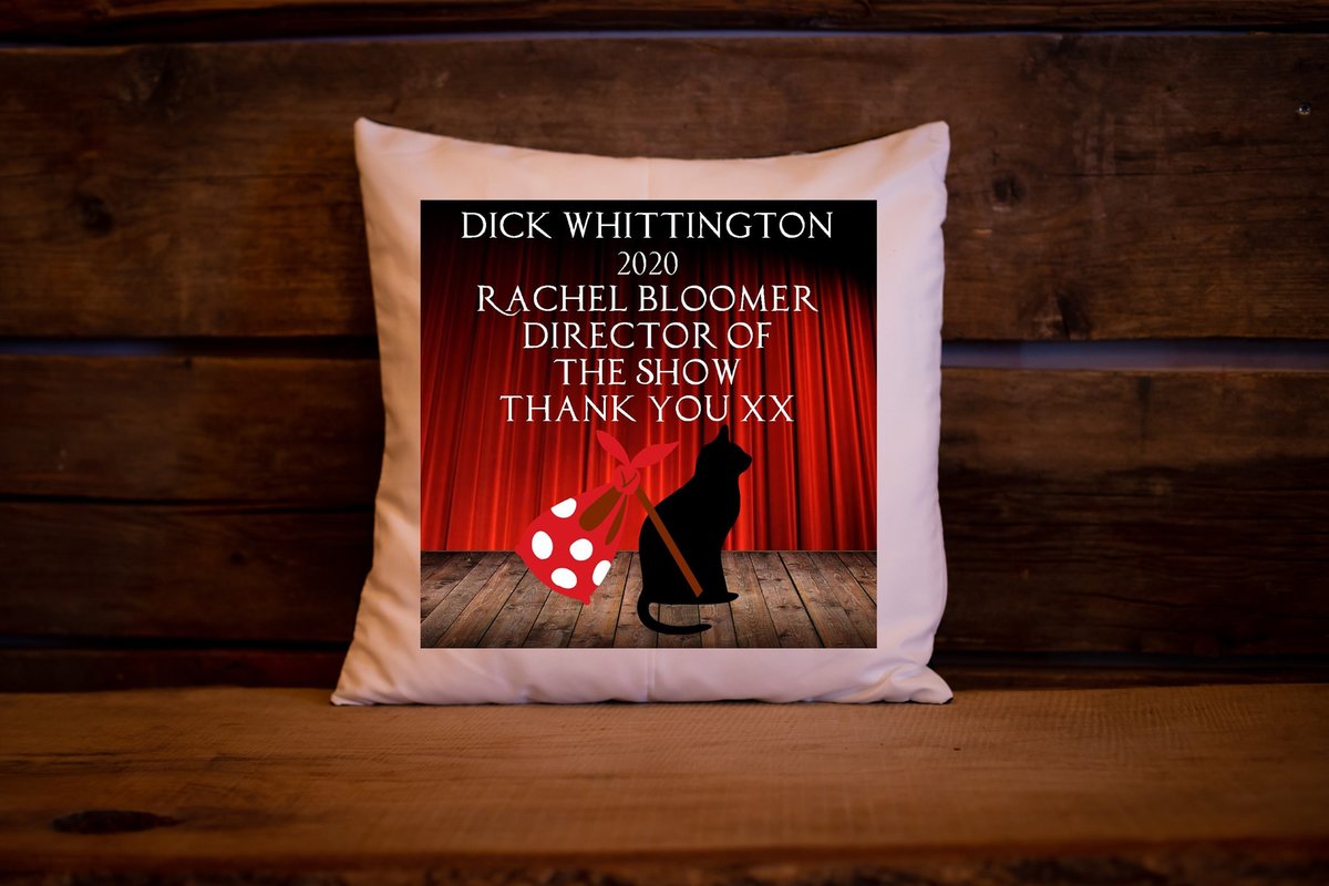 Pantomime Cushion Thank You Gift Beauty and Beast,Peter Pan,Dick Whittington,Aladdin,Rapunzel,Jack and the Beanstalk,Snow White Cast Crew