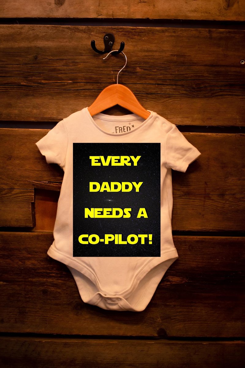 Space Baby Grow Custom Personalised Personalized Baby SCI FI Clothes Newborn Childrens Baby Sleepsuit Custom Every Daddy Needs a Co Pilot
