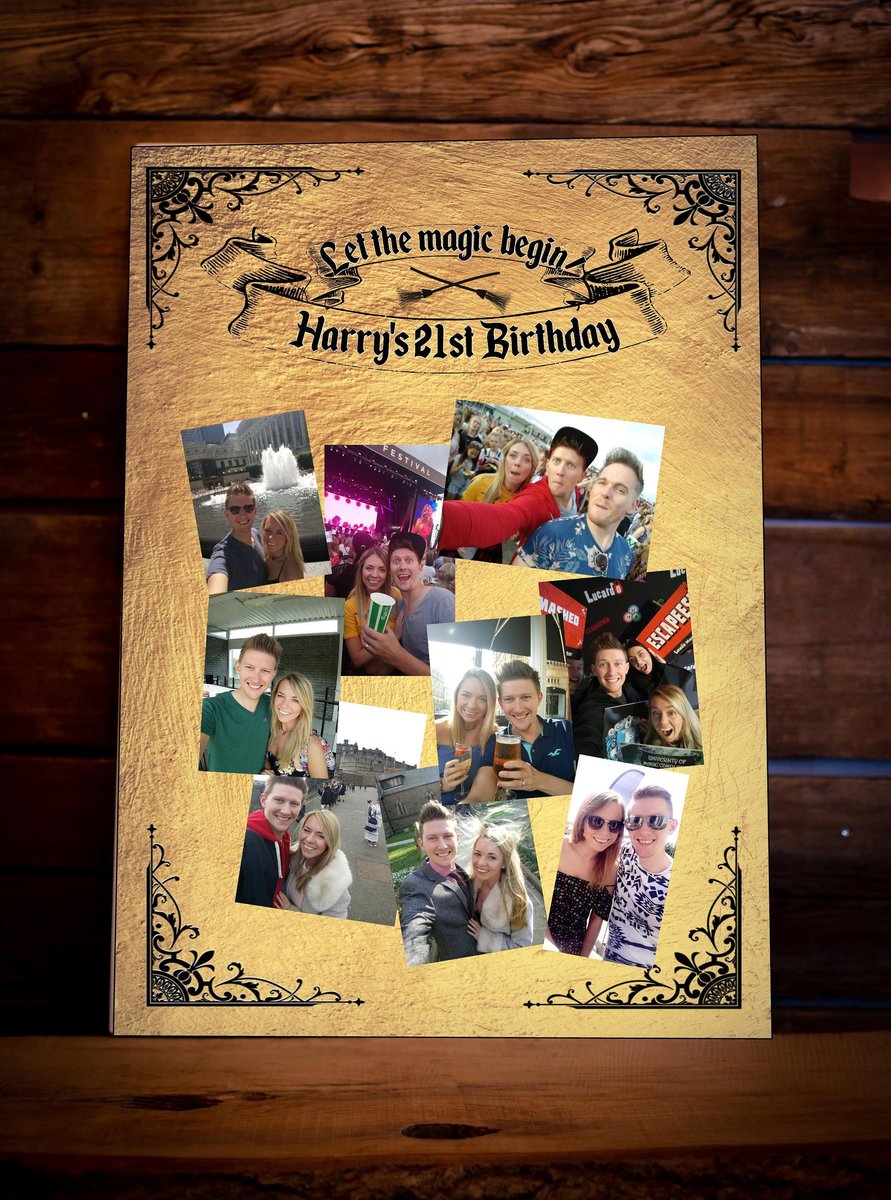 Personalised Photo Collage Birthday Board Themed Party Display Board Personalised Personalised Custom Photoboard Sign Use Own Design