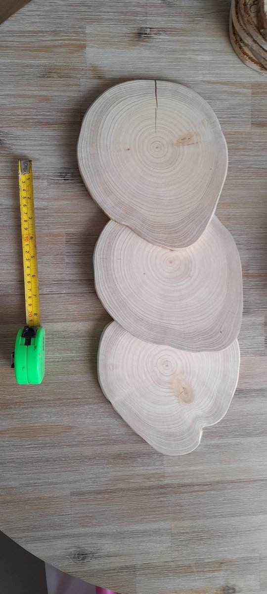 3 x Wedding Log Slices 22cm Perfect For Centrepieces, Flowers, Candles, Wedding Cake, Rustic, Vintage, Barn Wedding Flower FREE DELIVERY