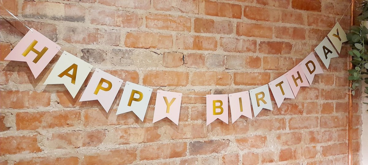 Colourful Gold Happy Birthday Bunting Garland 18th 21st 30th 40th birthday birthday jute boho decorations decor house party rustic party
