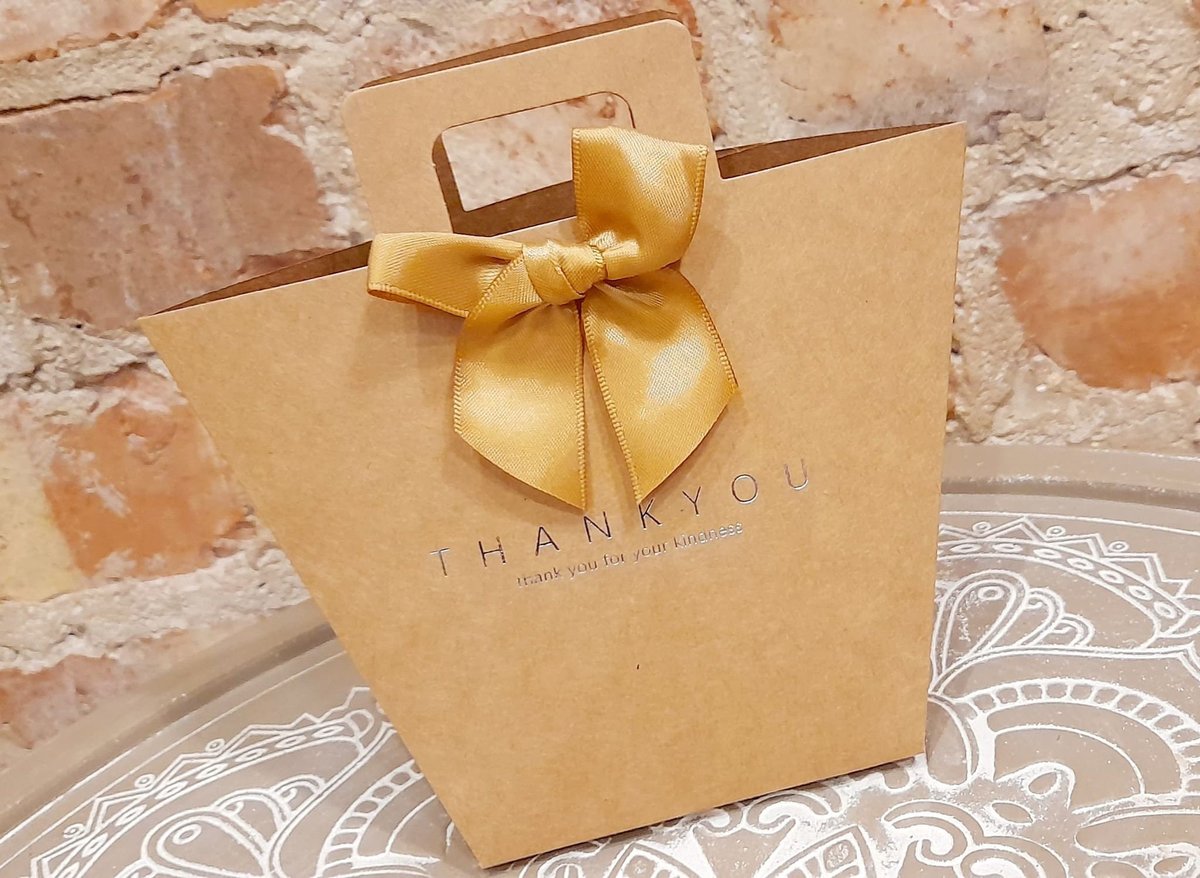 Thank you Boxes Box Perfect Weddings, Christenings, Mother's day, Trinket Present, Small Present. Teacher Gift, Jewellery Bag, White Brown