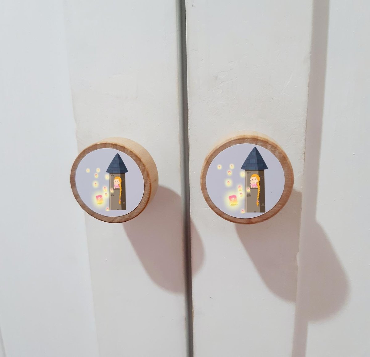 Rapunzel Handles Drawer Handles Knobs Perfect for Upcycling Wardrobe, Chest of Drawers, Door, Princess Bedroom, Girls Room, Fairytale