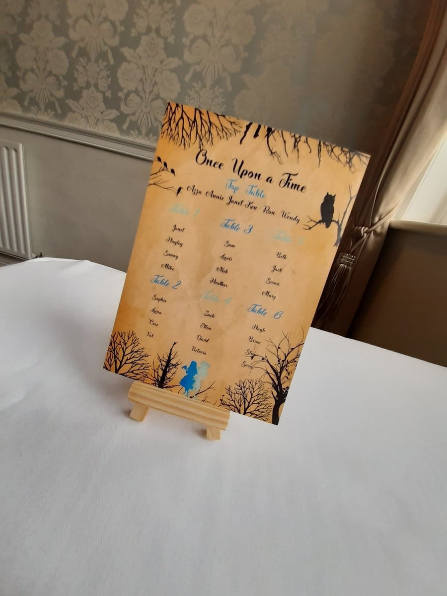 Alice and Mad Hatter Table Plan Correx Board Wedding Seating Chart Plan Fairytale Woodland Table Plan Wedding Custom Personalised Cheshire