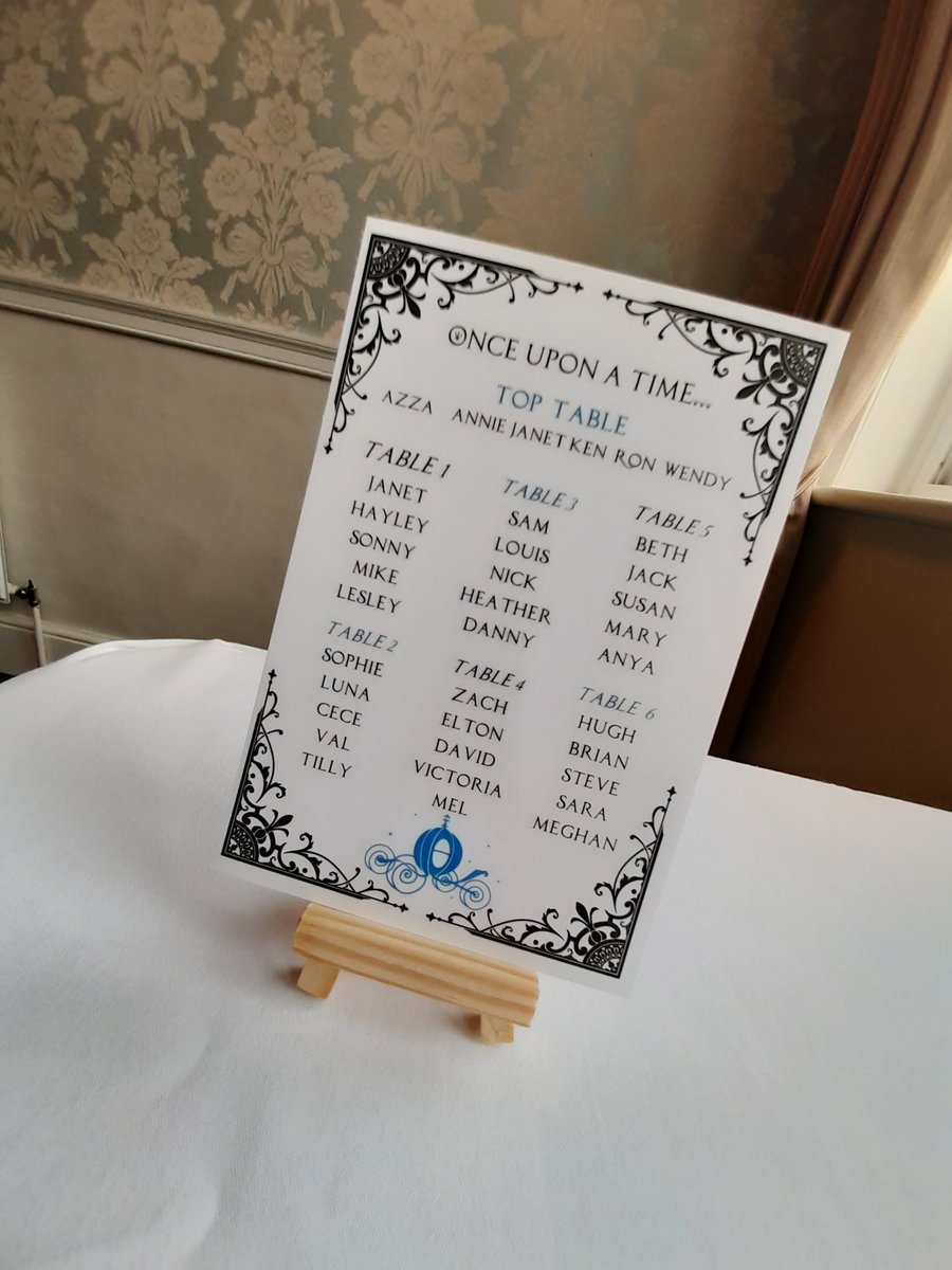 Cinderella Table Plan Correx Board Wedding Seating Chart Plan Fairytale Fairytale White Table Plan Wedding Custom Personalised Carriage