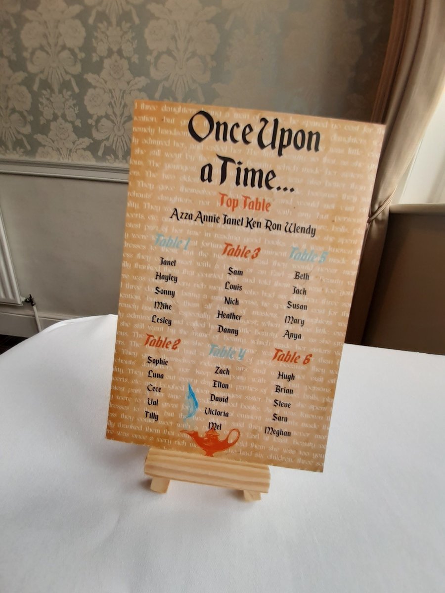 Aladdin Table Plan Correx Board Wedding Seating Chart Plan Fairytale Storybook Table Plan Wedding Decorations Custom Personalised Genie