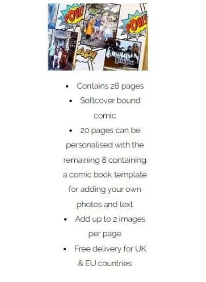 28 Page Paperback Comic Book Superhero Custom Personalised Personalized Comic Anniversary Wedding Present Christmas Comic Con Fan Christmas