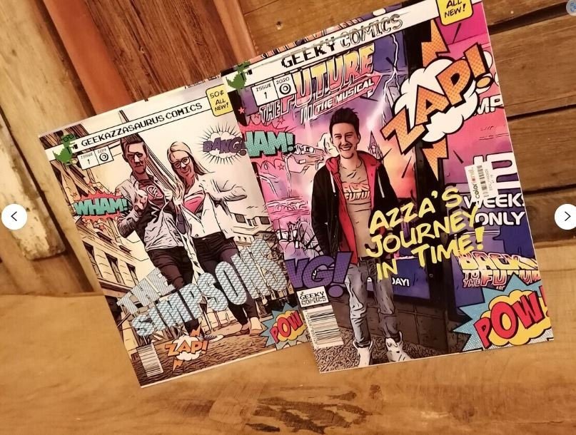 28 Page Hardback Comic Book Superhero Custom Personalised Personalized Comic Anniversary Wedding Present Christmas Comic Con Fan Christmas