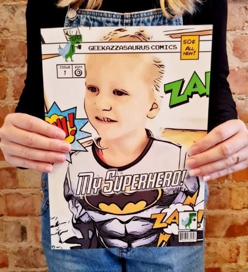 28 Page Paperback Comic Book Superhero Custom Personalised Personalized Comic Anniversary Wedding Present Christmas Comic Con Fan Christmas