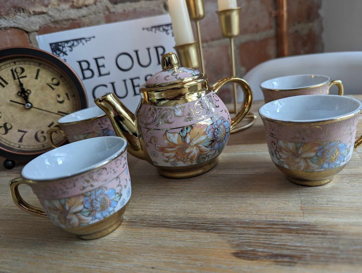 Beauty and the Beast Style Teapot and Tea Cup Fairytale Wedding Decoration French Decor Beauty and the Beast Centrepiece Tea Set