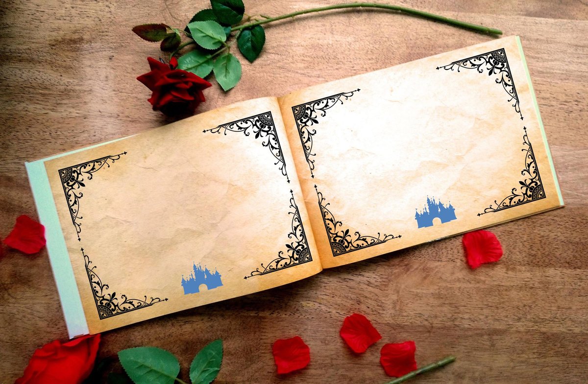 Fairytale Castle Wedding Guestbook Personalised Personalized Perfect for Woodland and Fairytale Weddings Scrapbook Album Custom Wedding